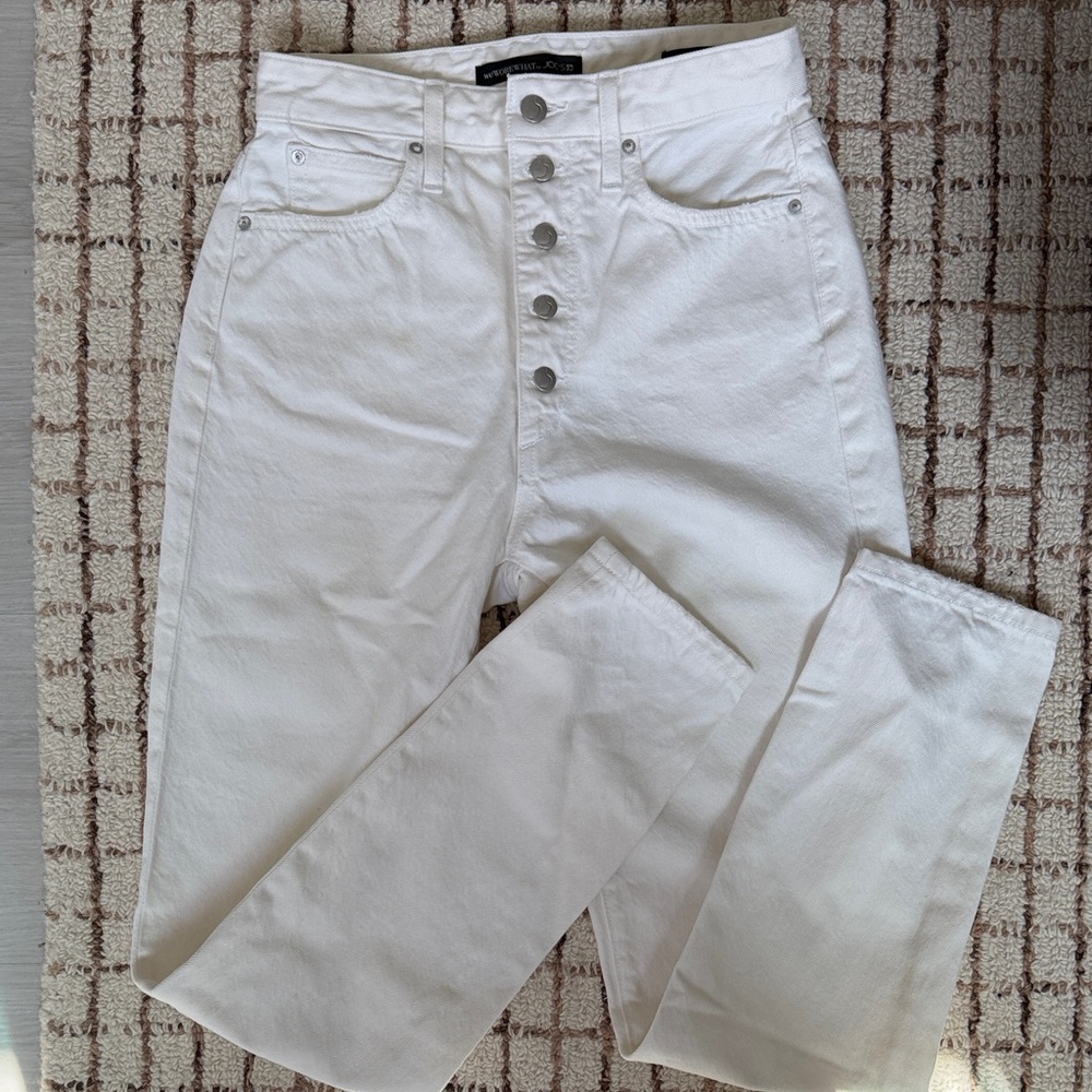 Joe's Jeans Ivory High-Rise vintage straight jeans